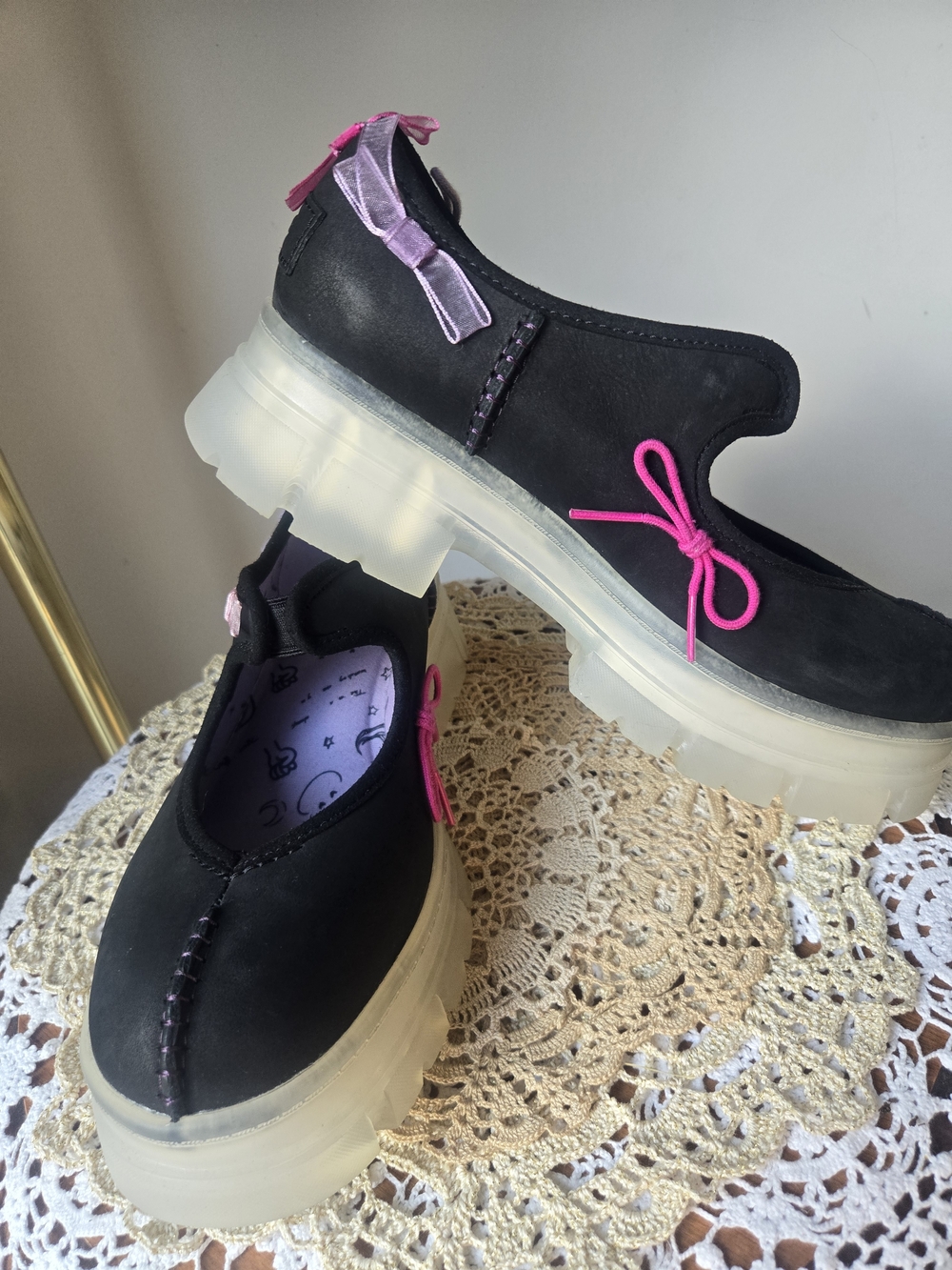 UGG Black Platform Jungle Aerum Mary Jane